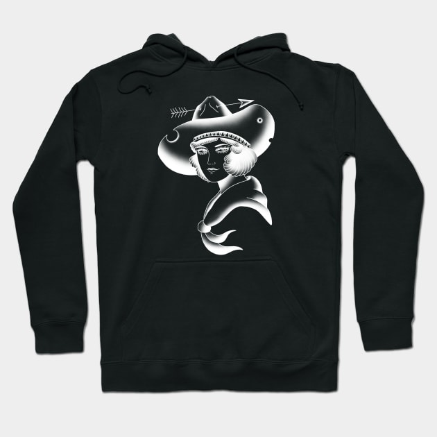 Cowgirl Hoodie by HomeSchoolTattoo